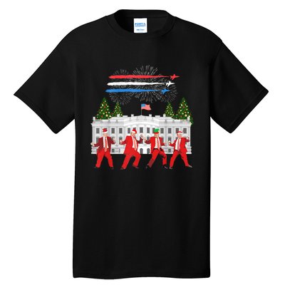 Trump Daddys Home White House Dance Make Xmas Great Again Tall T-Shirt