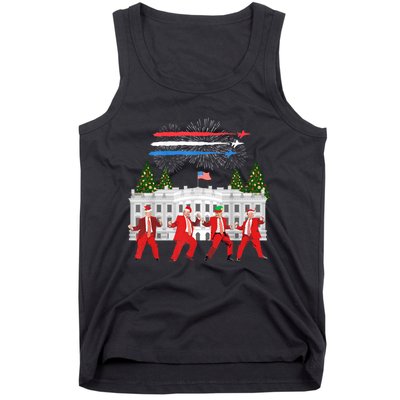 Trump Daddys Home White House Dance Make Xmas Great Again Tank Top