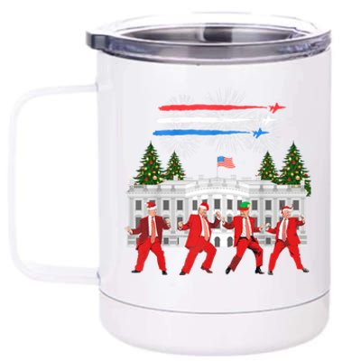 Trump Daddys Home White House Dance Make Xmas Great Again 12 oz Stainless Steel Tumbler Cup