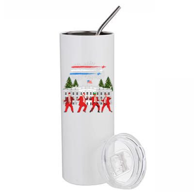 Trump Daddys Home White House Dance Make Xmas Great Again Stainless Steel Tumbler