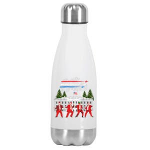 Trump Daddys Home White House Dance Make Xmas Great Again Stainless Steel Insulated Water Bottle