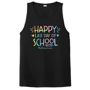 Tie Dye Happy Last Day Of School Teachers Students PosiCharge Competitor Tank