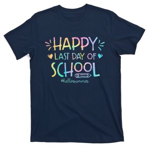 Tie Dye Happy Last Day Of School Teachers Students T-Shirt