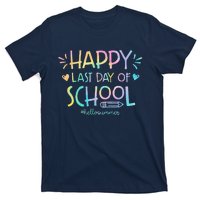 Tie Dye Happy Last Day Of School Teachers Students T-Shirt