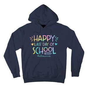 Tie Dye Happy Last Day Of School Teachers Students Tall Hoodie