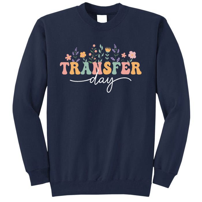 Transfer Day Ivf Flowers Ivf Transfer Day Couple Tall Sweatshirt