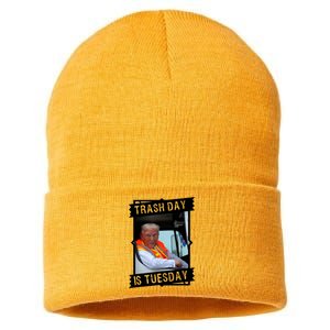 Trash Day Is Tuesday Sustainable Knit Beanie