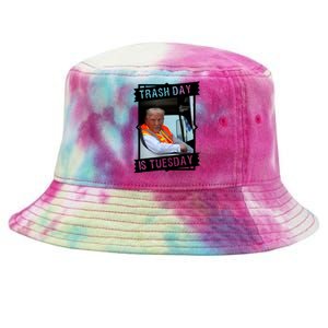 Trash Day Is Tuesday Tie-Dyed Bucket Hat