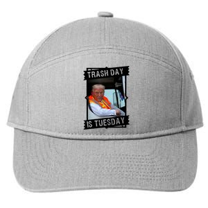 Trash Day Is Tuesday 7-Panel Snapback Hat