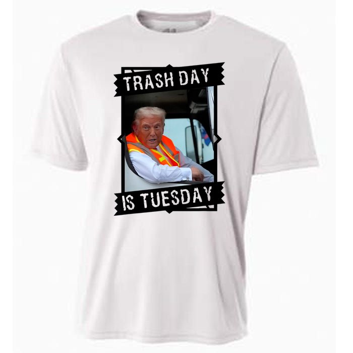 Trash Day Is Tuesday Cooling Performance Crew T-Shirt