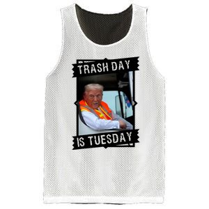 Trash Day Is Tuesday Mesh Reversible Basketball Jersey Tank