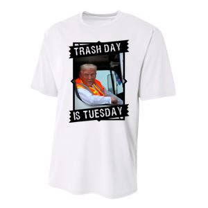 Trash Day Is Tuesday Performance Sprint T-Shirt