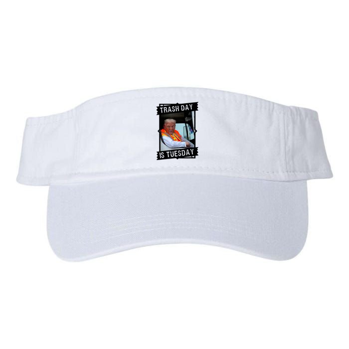 Trash Day Is Tuesday Valucap Bio-Washed Visor