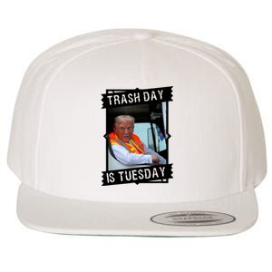 Trash Day Is Tuesday Wool Snapback Cap