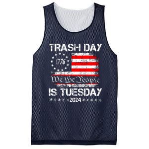 Trash Day Is Tuesday Mesh Reversible Basketball Jersey Tank