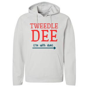 Tweedle Dee IM With Dum Couple & Friends Funny Lazy Costume Performance Fleece Hoodie