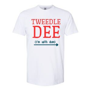 Tweedle Dee IM With Dum Couple & Friends Funny Lazy Costume Softstyle CVC T-Shirt