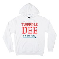 Tweedle Dee IM With Dum Couple & Friends Funny Lazy Costume Hoodie