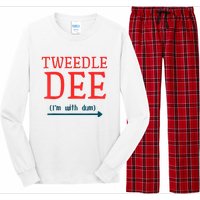 Tweedle Dee IM With Dum Couple & Friends Funny Lazy Costume Long Sleeve Pajama Set