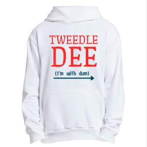 Tweedle Dee IM With Dum Couple & Friends Funny Lazy Costume Urban Pullover Hoodie