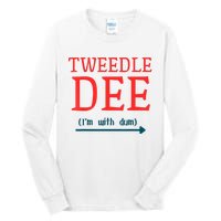 Tweedle Dee IM With Dum Couple & Friends Funny Lazy Costume Tall Long Sleeve T-Shirt