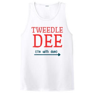 Tweedle Dee IM With Dum Couple & Friends Funny Lazy Costume PosiCharge Competitor Tank