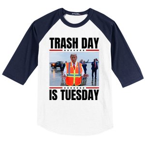 Trash Day Is Tuesday Baseball Sleeve Shirt