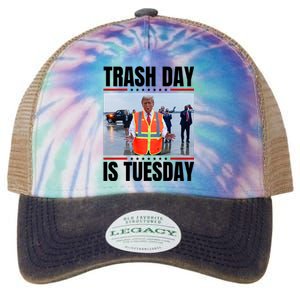 Trash Day Is Tuesday Legacy Tie Dye Trucker Hat