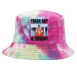 Trash Day Is Tuesday Tie-Dyed Bucket Hat