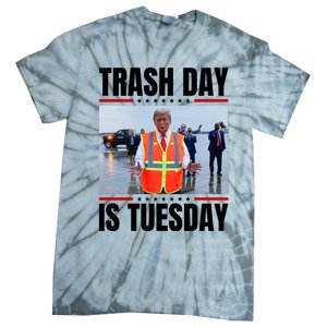 Trash Day Is Tuesday Tie-Dye T-Shirt