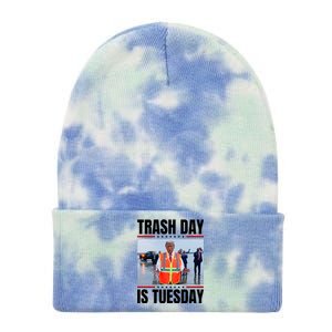 Trash Day Is Tuesday Tie Dye 12in Knit Beanie