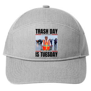 Trash Day Is Tuesday 7-Panel Snapback Hat