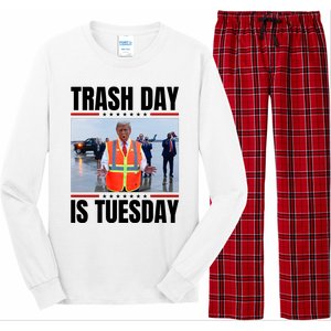 Trash Day Is Tuesday Long Sleeve Pajama Set