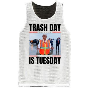 Trash Day Is Tuesday Mesh Reversible Basketball Jersey Tank