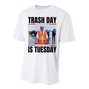 Trash Day Is Tuesday Performance Sprint T-Shirt