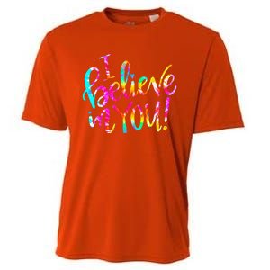 Tie Dye I Believe In You Teacher Testing Day Cooling Performance Crew T-Shirt