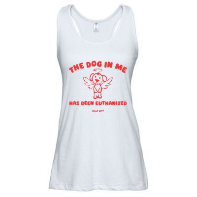 The Dog In Me Has Been Euthanized Ladies Essential Flowy Tank