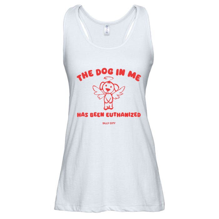 The Dog In Me Has Been Euthanized Ladies Essential Flowy Tank