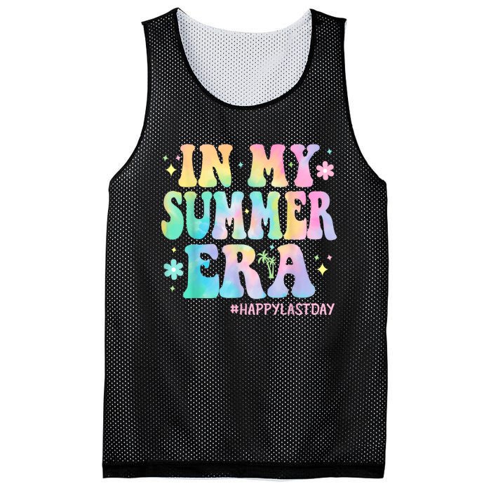 Tie Dye In My Summer Era Last Day Of School Teacher Summer Mesh Reversible Basketball Jersey Tank