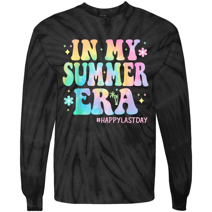 Tie Dye In My Summer Era Last Day Of School Teacher Summer Tie-Dye Long Sleeve Shirt