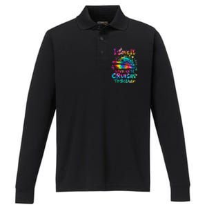 Tie Dye I Love It When We're Cruising Together Cruise Trip Performance Long Sleeve Polo