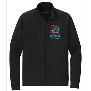 Tie Dye I Love It When We're Cruising Together Cruise Trip Stretch Full-Zip Cadet Jacket