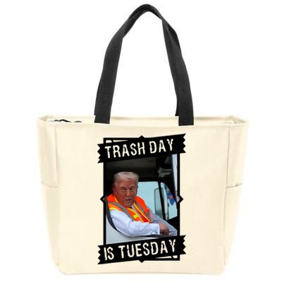 Trash Day Is Tuesday Trump Garbage Truck Love America Zip Tote Bag