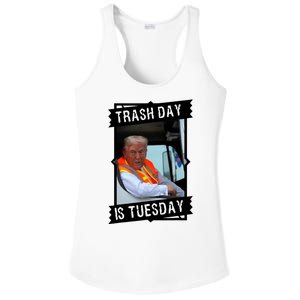 Trash Day Is Tuesday Trump Garbage Truck Love America Ladies PosiCharge Competitor Racerback Tank