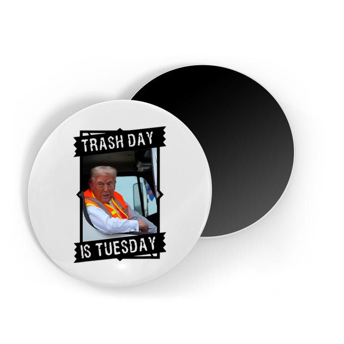 Trash Day Is Tuesday Trump Garbage Truck Love America Magnet