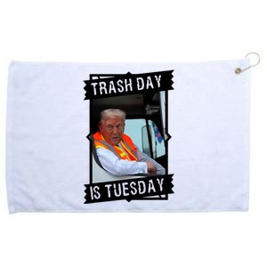 Trash Day Is Tuesday Trump Garbage Truck Love America Grommeted Golf Towel