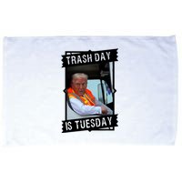 Trash Day Is Tuesday Trump Garbage Truck Love America Microfiber Hand Towel