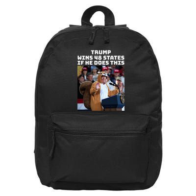 Trump Dress In Honor Of Peanut The Squirrel 16 in Basic Backpack