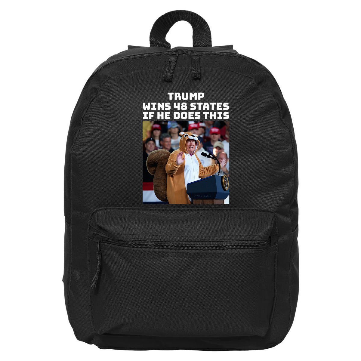 Trump Dress In Honor Of Peanut The Squirrel 16 in Basic Backpack