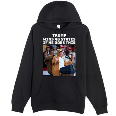 Trump Dress In Honor Of Peanut The Squirrel Premium Pullover Hoodie
